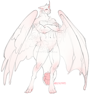 Flat full body sketch